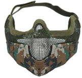 Coxeer® Softair Maske Totenkopf Schädel Vollschutzmaske Netz Gesichts-Schutz (ACU Tarnung) - 1