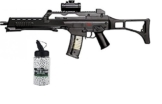 SET: Softair HK Heckler & Koch G36 Sniper Gewehr unter 0,5 Joule federdruck + G8DS® Softair Munition BIO BBs Premium Selection 2000 Stück 0,20 g 6mm - 1