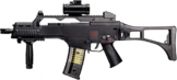 Softair – Gewehr Heckler & Koch G36 C max 0,5 J – elektrisch – Abzugsicherung + 5000 Combat Zone blau BB - 1
